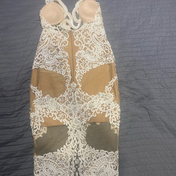 GALANNI EUDORA MIDI DRESS CREAM/NUDE - Picture 7 of 17